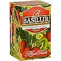 Basilur | Strawberry & Kiwi Tea | Ceylon Black Tea | Magic Fruits Collection | 20 Count Foil Enveloped