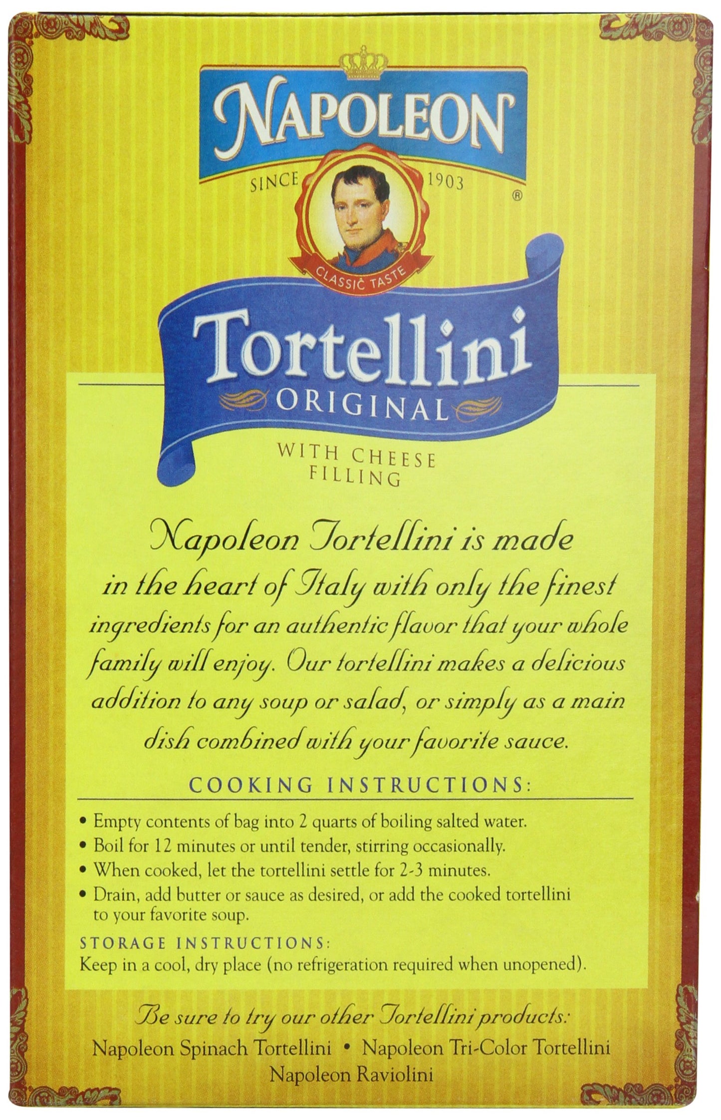 Napoleon Cheese Tortellini, 8 oz