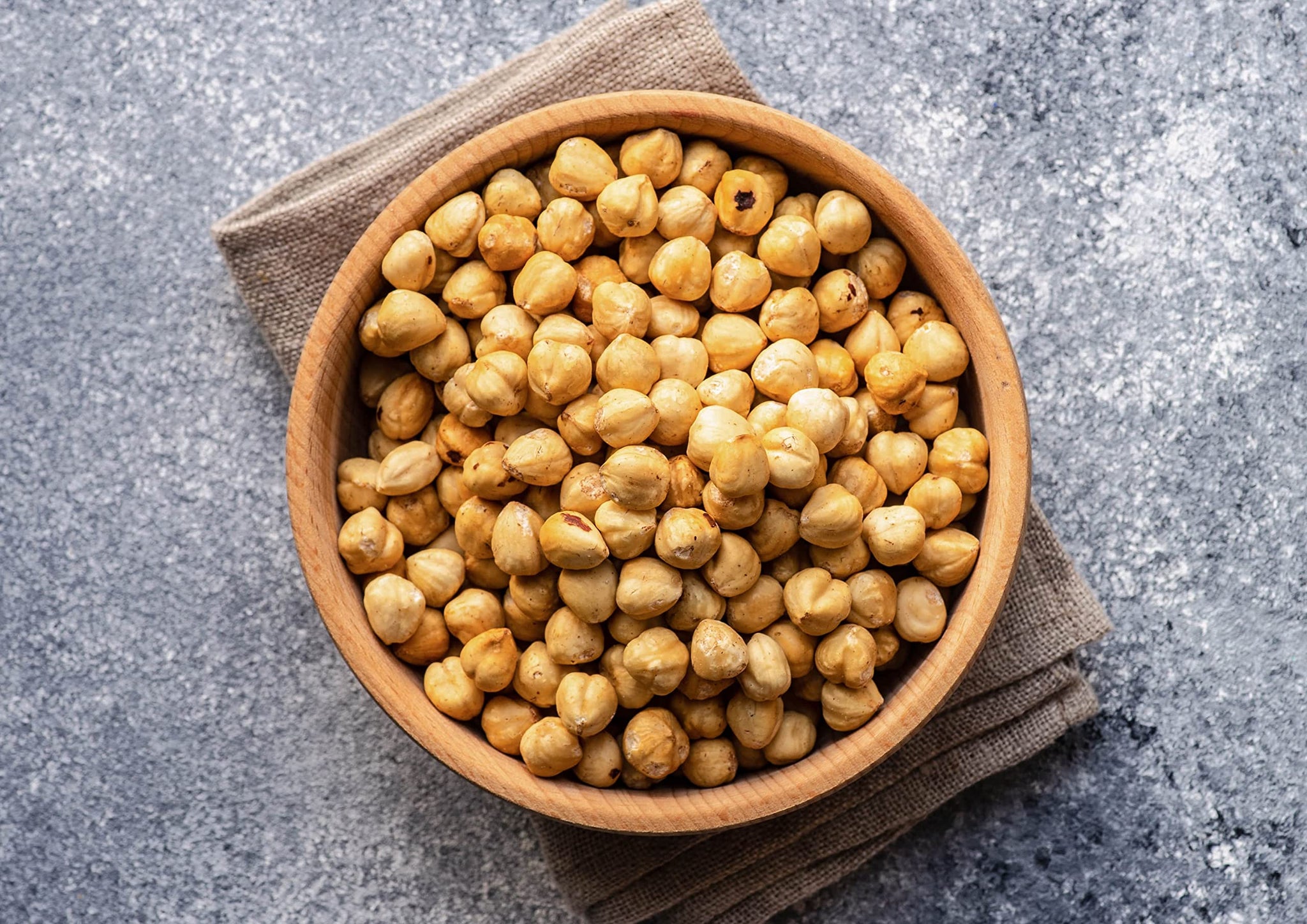 Food to Live - Dry Roasted Blanched Hazelnuts, 2 Pounds - Unsalted, Oven Roasted Whole Filberts, No Oil Added, No Skin, Vegan, Kosher, Bulk. Great