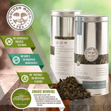 Golden Moon Tea Tie Guan Yin Oolong Tea - Organic Green Tea - Wulong Variety - Loose Leaf, Non-GMO - Travel Tin (30 Servings)