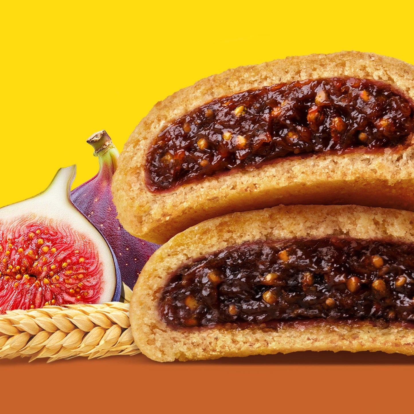NEWTONS 100% Whole Grain Wheat Soft Baked Real Fruit Fig Bars, Fig Cookies, 10 oz