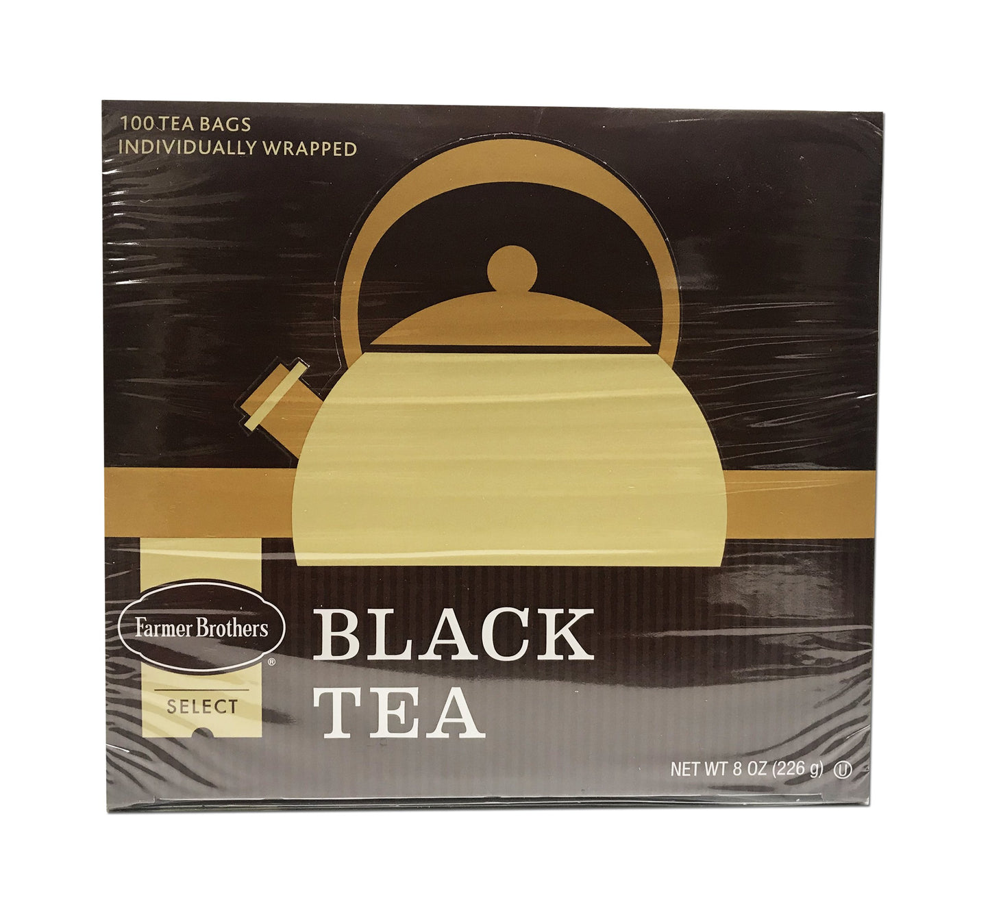 Farmer Brothers Tea Bags, Tea - Black Tea, 4 box 100 count