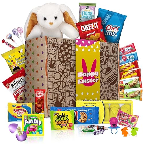 Premade Easter Baskets for Kids - Easter Treat Boxes Already Filled for Boys and Girls, Adults, and Teens
