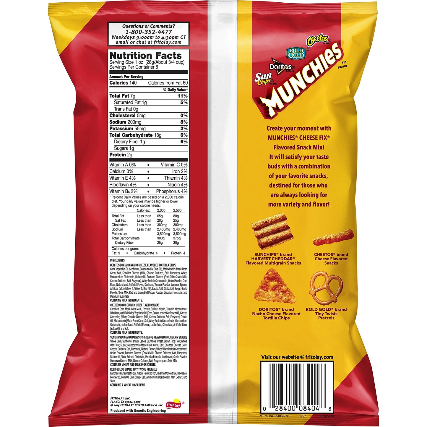 Munchies Snack Mix, Cheese Fix, 8 Oz