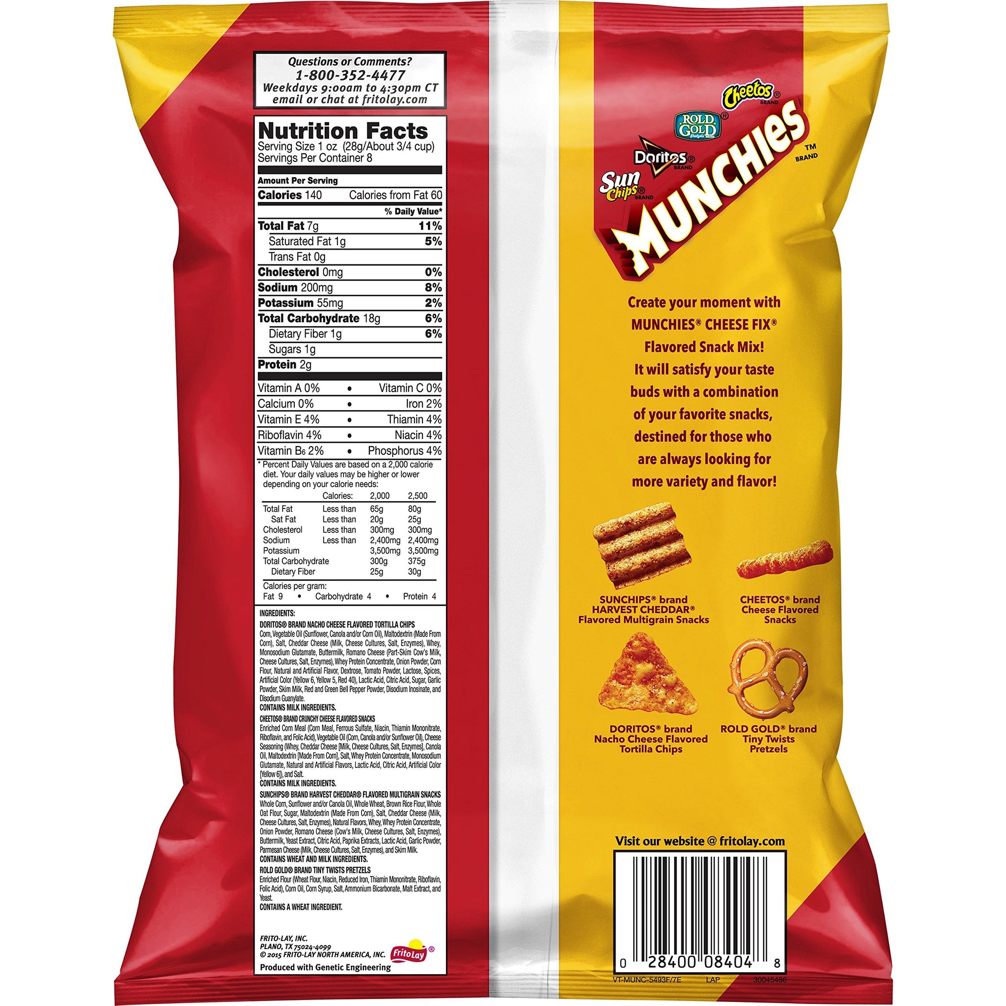 Munchies Snack Mix, Cheese Fix, 8 Oz