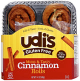 Udi's Gluten Free Cinnamon Rolls, 4 ct, 14.1 oz (frozen)