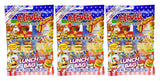 Set of 3 - 2.7oz Gummy Lunch Packs! - Lunch Themed Blend - Bite Size - Easy to Carry - Inividually Wrapped!
