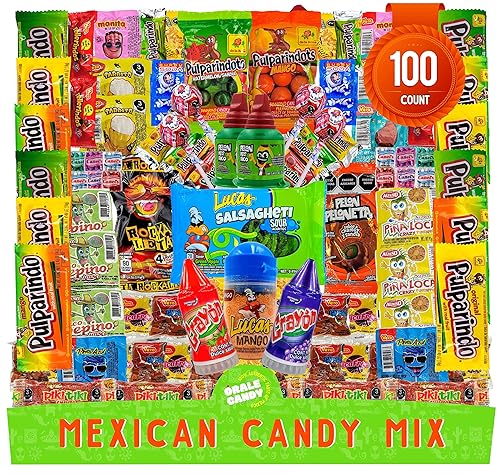 Mexican Candy Mix Assortment, Dulces mexicanos, Includes Vero mango, Salsaghetti, Peloneta, Pelon pelo rico, bulk candies, pulparindo, candy box
