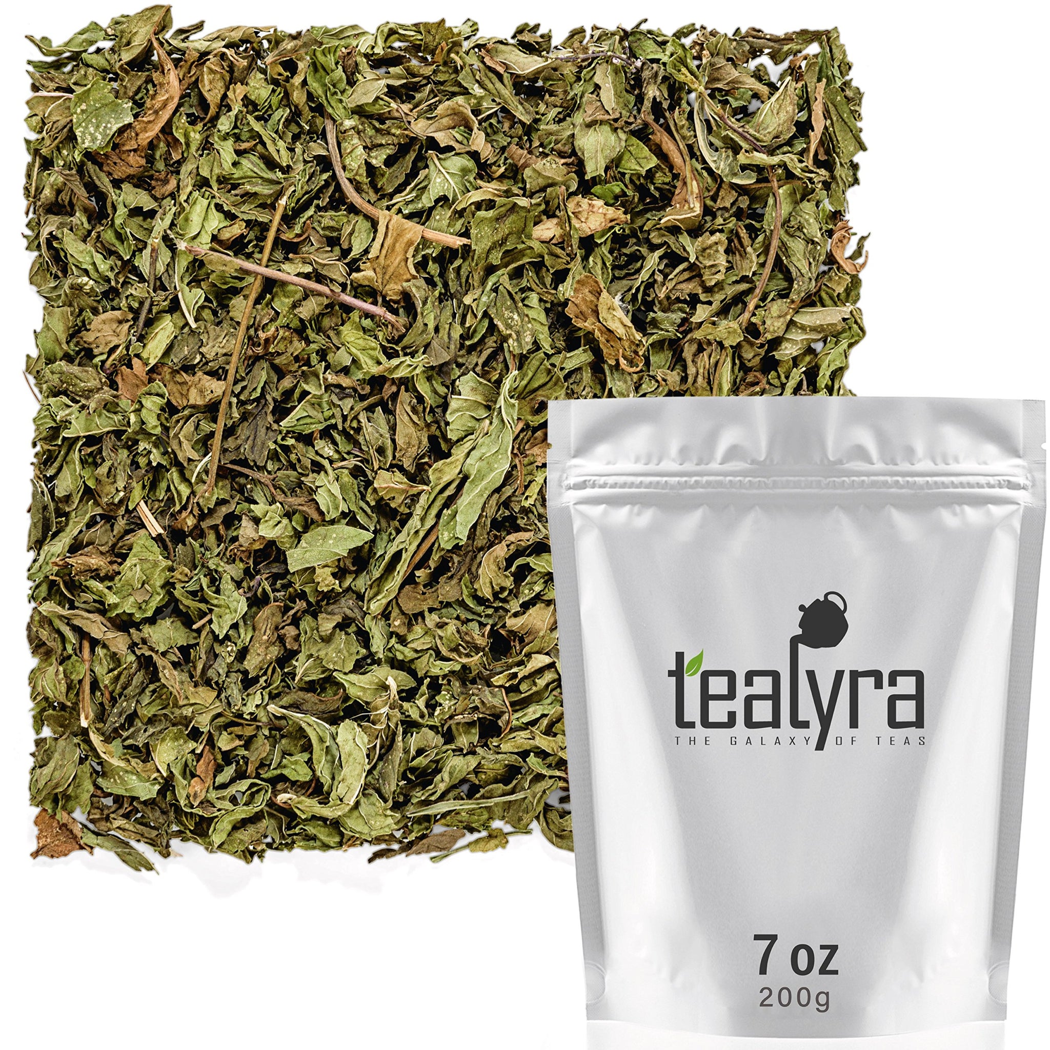 Tealyra - Pure Spearmint Leaves - African Moroccan Mint Herbal Loose Leaf - Relaxing - Digestive - Caffeine-Free - 200g (7-ounce)