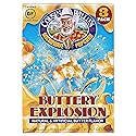 Cousin Willie's Microwave Popcorn Bags, Buttery Explosion (4 Boxes, 12 Bags), Gourmet Popcorn Boxes for Party, Whole Grain Popcorn, Gluten Free, Low