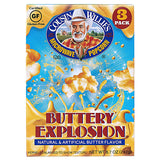 Cousin Willie's Microwave Popcorn Bags, Buttery Explosion (4 Boxes, 12 Bags), Gourmet Popcorn Boxes for Party, Whole Grain Popcorn, Gluten Free, Low