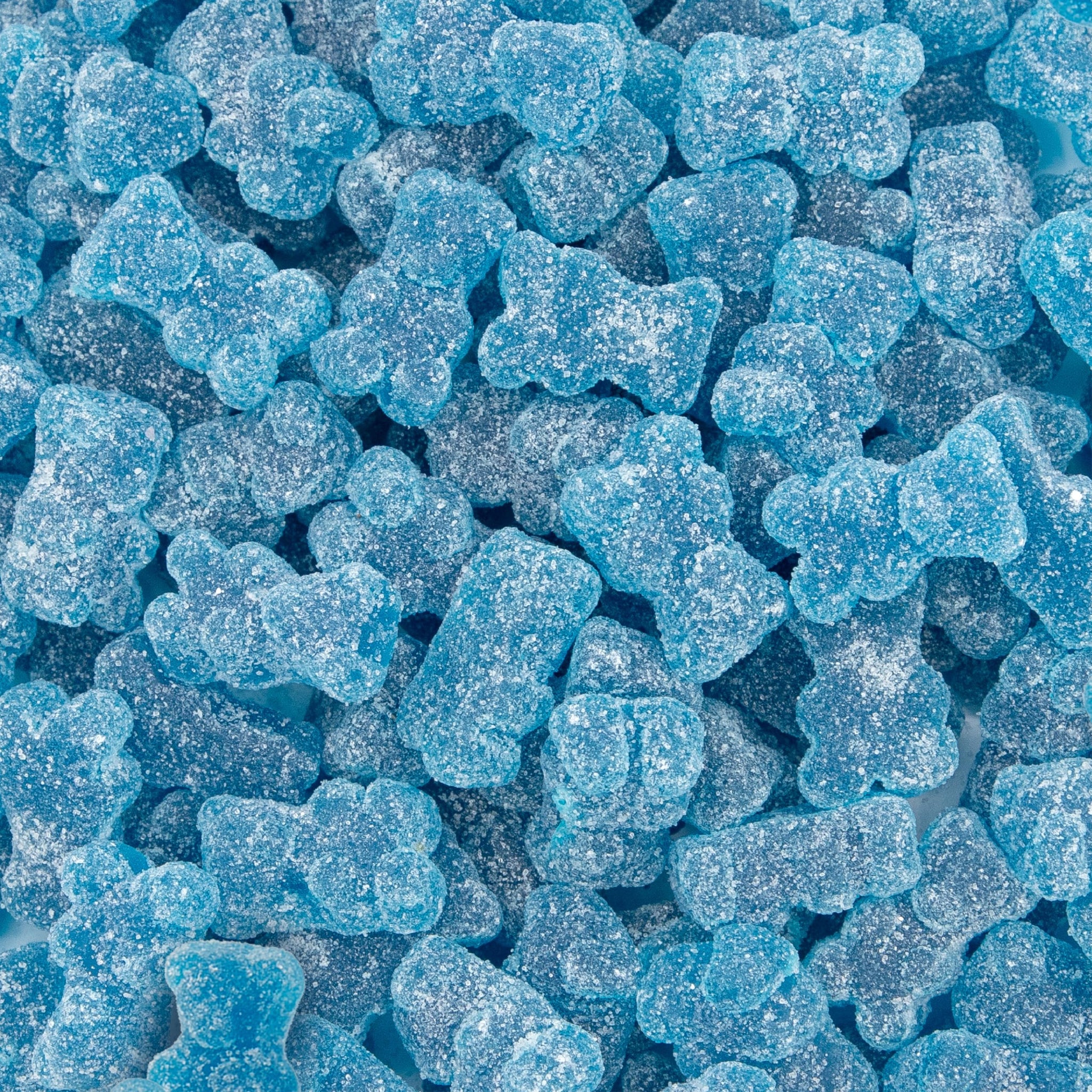 Sour Bears Gummy Candy | 1 Pound Bag | Gelatin Free Chewy Blue Candy | Blue Raspberry Jelly Bears for Baby Showers, Gender Reveal, Party Favors