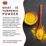 Turmeric Powder 5 Pound Bulk Bag - Indian Turmeric Root Ground (Haldi) - Minimum Curcumin 2.5% - Pure, Vegan, from India by Spicy World