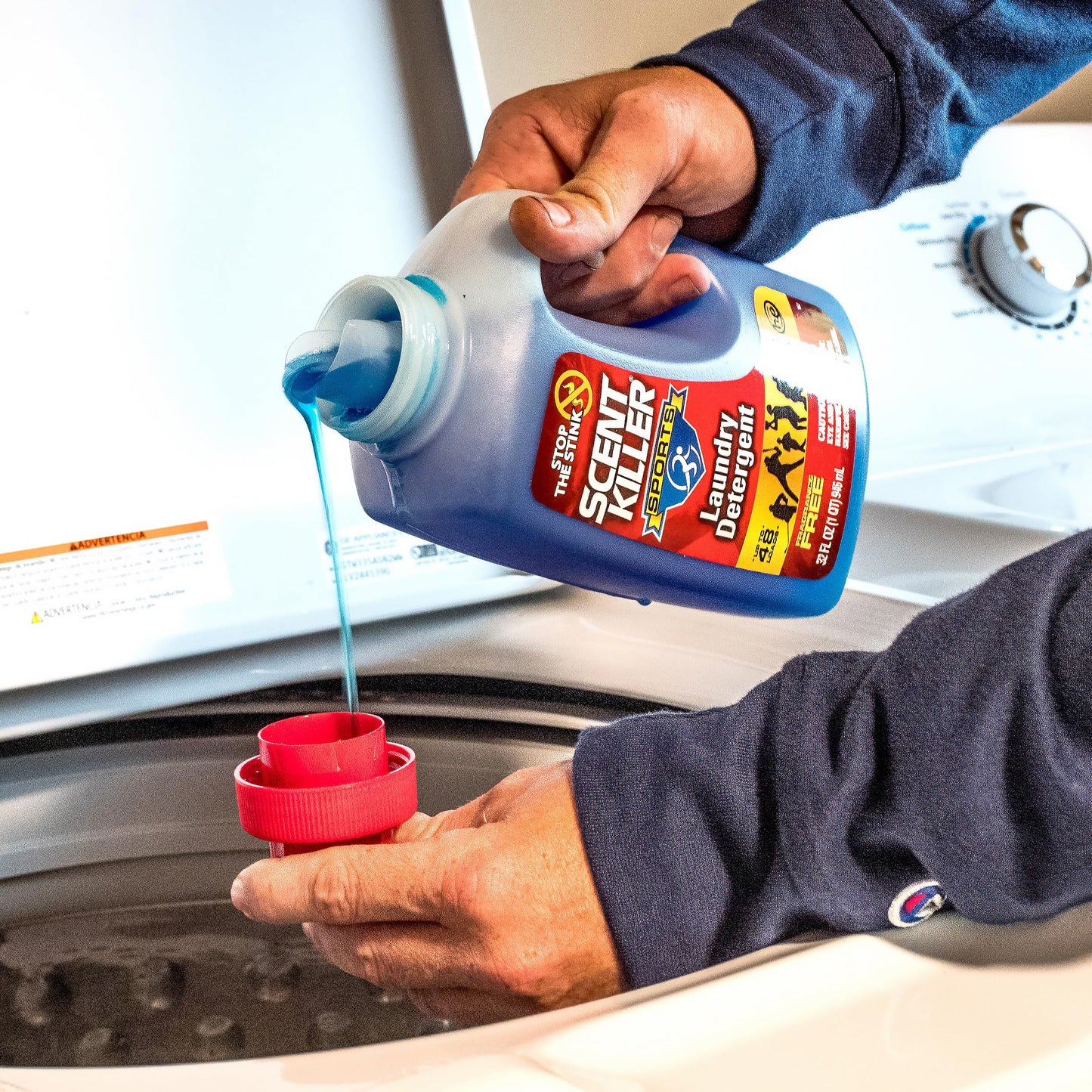 Scent Killer Sports Laundry Detergent for Smelly Clothes - Active Wear Laundry Detergent and Odor Eliminator - Deep Cleaning Sports Detergent