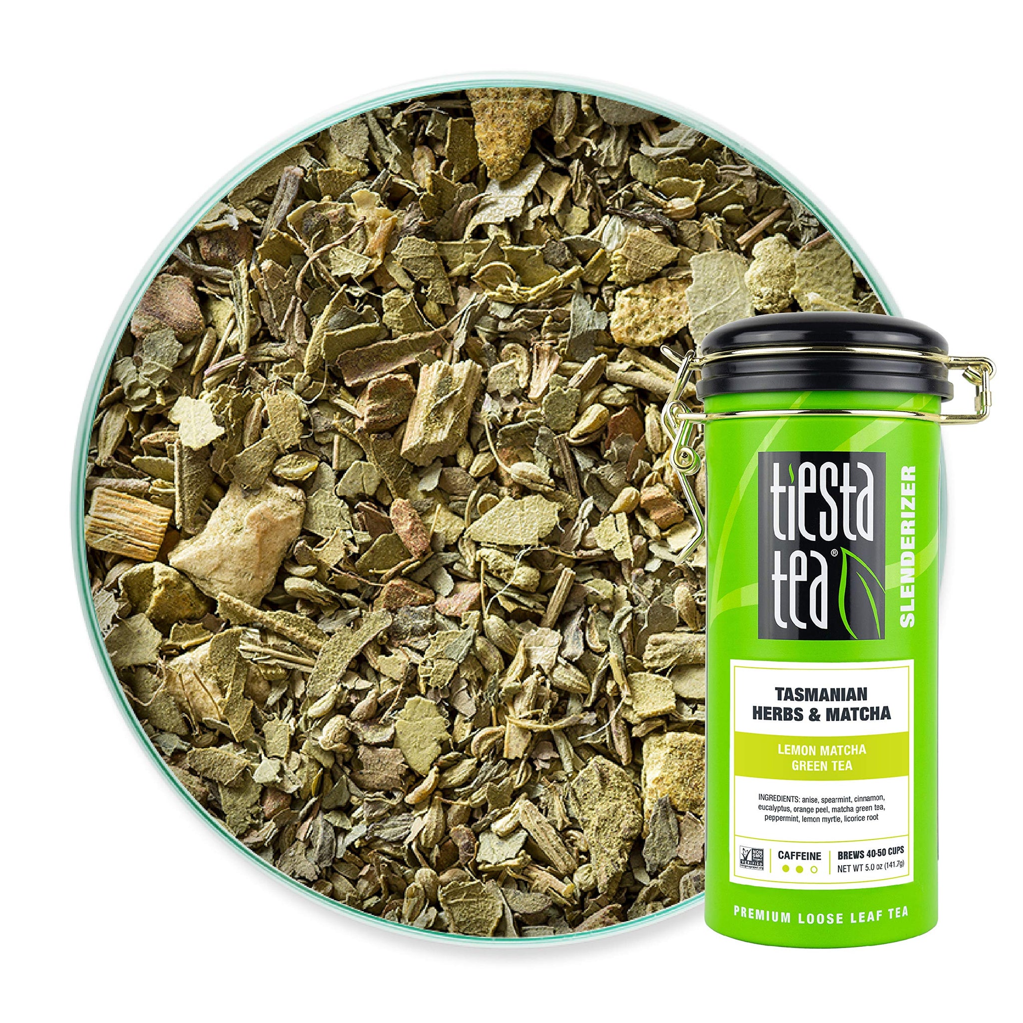 Tiesta Tea - Aromatic Lemon Matcha Green Tea - Tasmanian Herbs & Matcha, Premium Loose Leaf Tea Blend, Boost Metabolism, Caffeinated, Refreshing