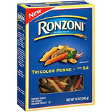 Ronzoni Tricolor Penne Non GMO 12 Oz. Pack Of 3.