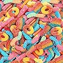 Gummy Candy Mix | 2-Pound Bag | Peach Rings, Pencil Bites, Neon Worms, Bottles, Belts | Sweet & Sour Gummies for Candy Buffets, Snacking, and Gifting