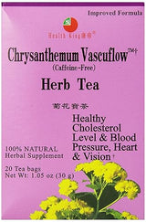 Health King Chrysanthemum Vascuflow Herb Tea, Teabags, 20 Count Box