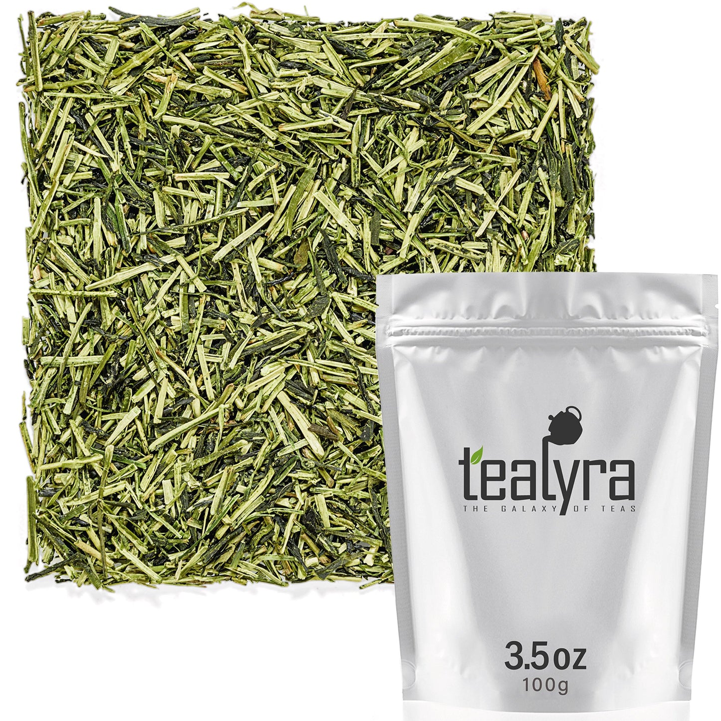 Tealyra - Premium Kukicha Twig Kabuse - Japanese Green tea - Loose Leaf Tea - Mild Slightly Nutty Flavour - High Level of Antioxidants - Caffeine