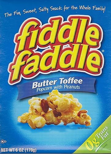 Fiddle Faddle Butter Toffee Popcorn with Peanuts (Six Boxes)