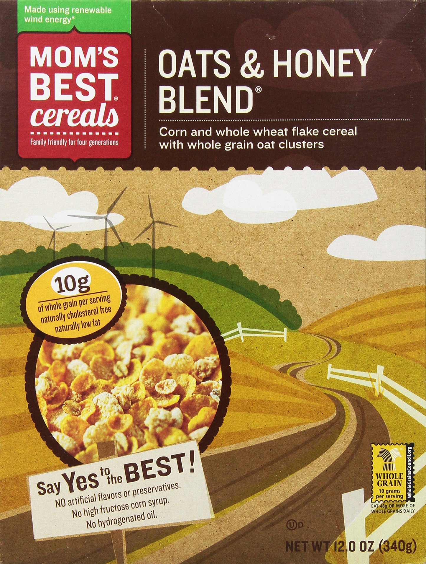 Mom Brand Oat Blenders with Honey, 12 Ounce