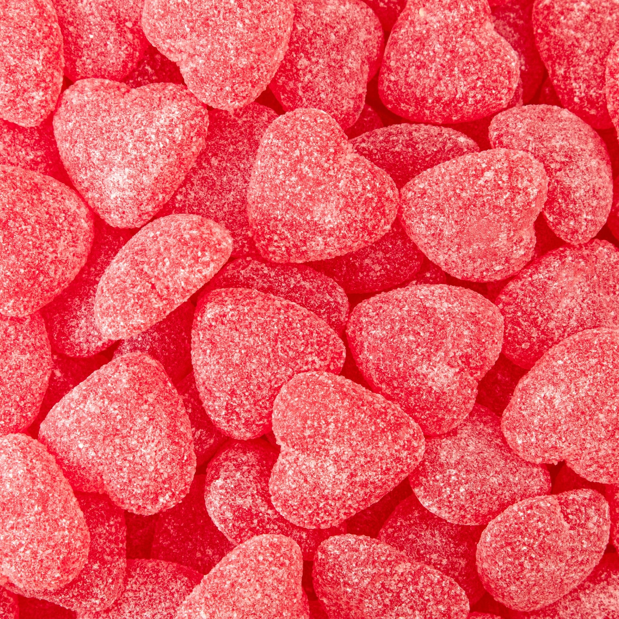 Cherry Hearts - 2 Pound Pack - Mothers Day Candy - Chewy Candy - Classic Pink Jelly Candies for Buffets, Party Favors, Dessert Decorating & Gifting