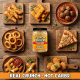 Ol' Uncle Porkers Original Pork Rind Crumbs, Keto Breadcrumbs, Zero Net Carbs, High Protein, Sugar-Free, Gluten-Free, Fried in Coconut Oil, No Added Salt, 12 oz