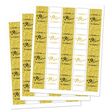 RokAPary 70 & Fabulous Miniatures Candy Bar Wrapper, (Set of 60) Mini Candy Bar Stickers Labels; Birthday Party Favor Décor. Candy Not Included. Made