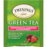 Twinings of London Green Tea Bags, Pomegranate, Raspberry and Strawberry, 20 Count