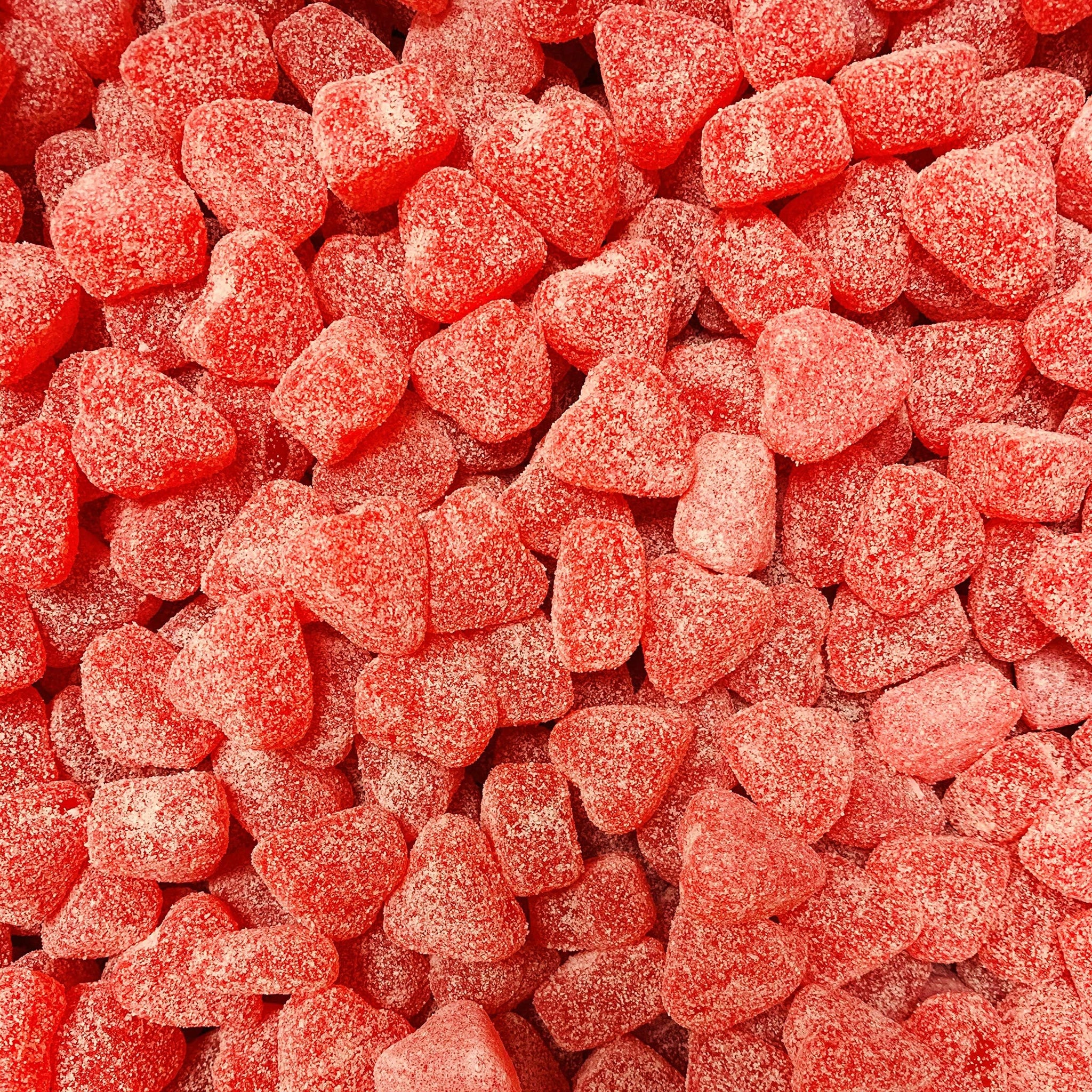 Candy Retailer Valentine's Day Sour Cherry Jelly Hearts 1 Lb.