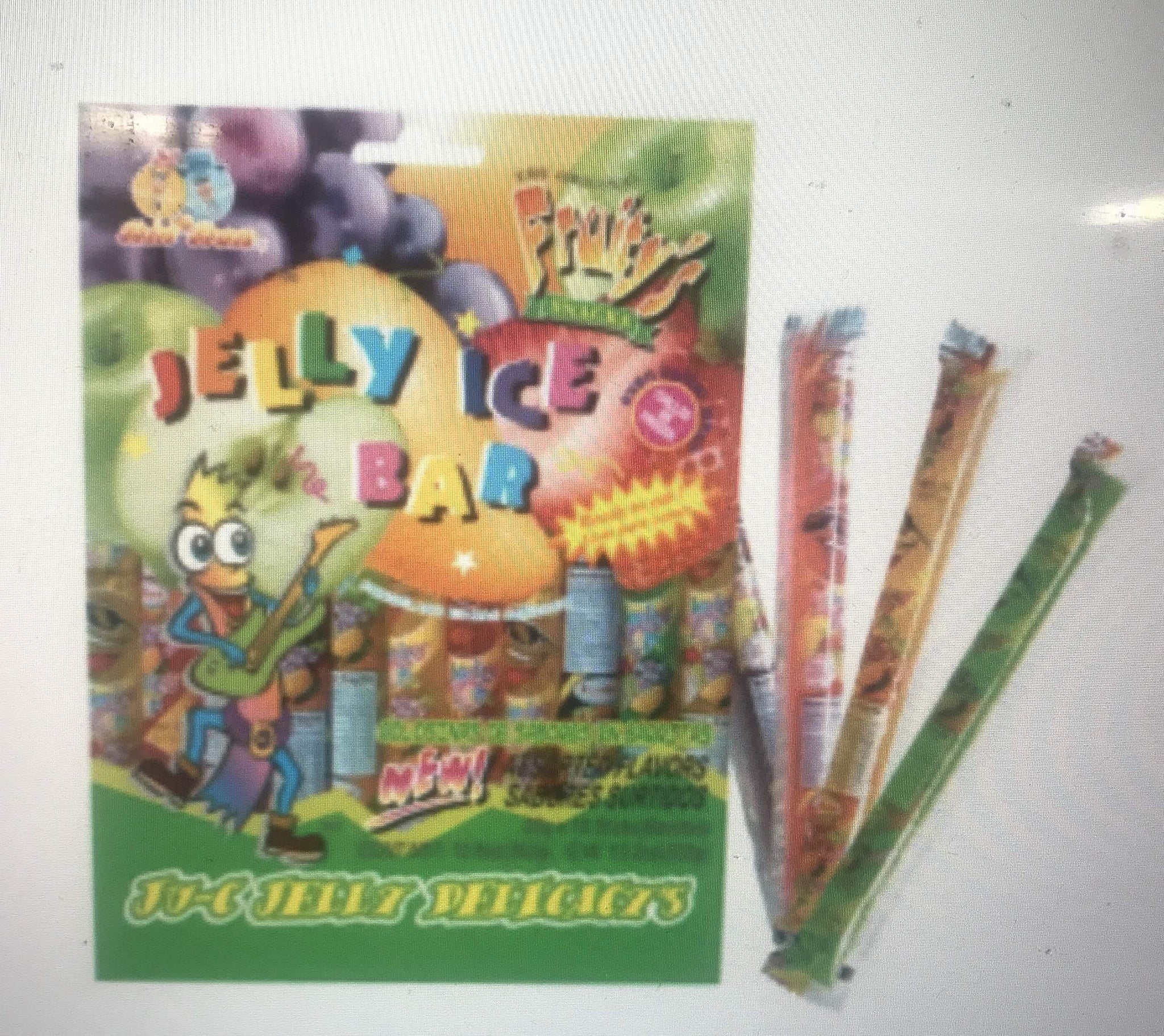 2 Packs Of Fruity's Jelly Candies - 1 Jelly Ice Bar and 1 Jelly Fruit Shaped Candies, Bundle of 2