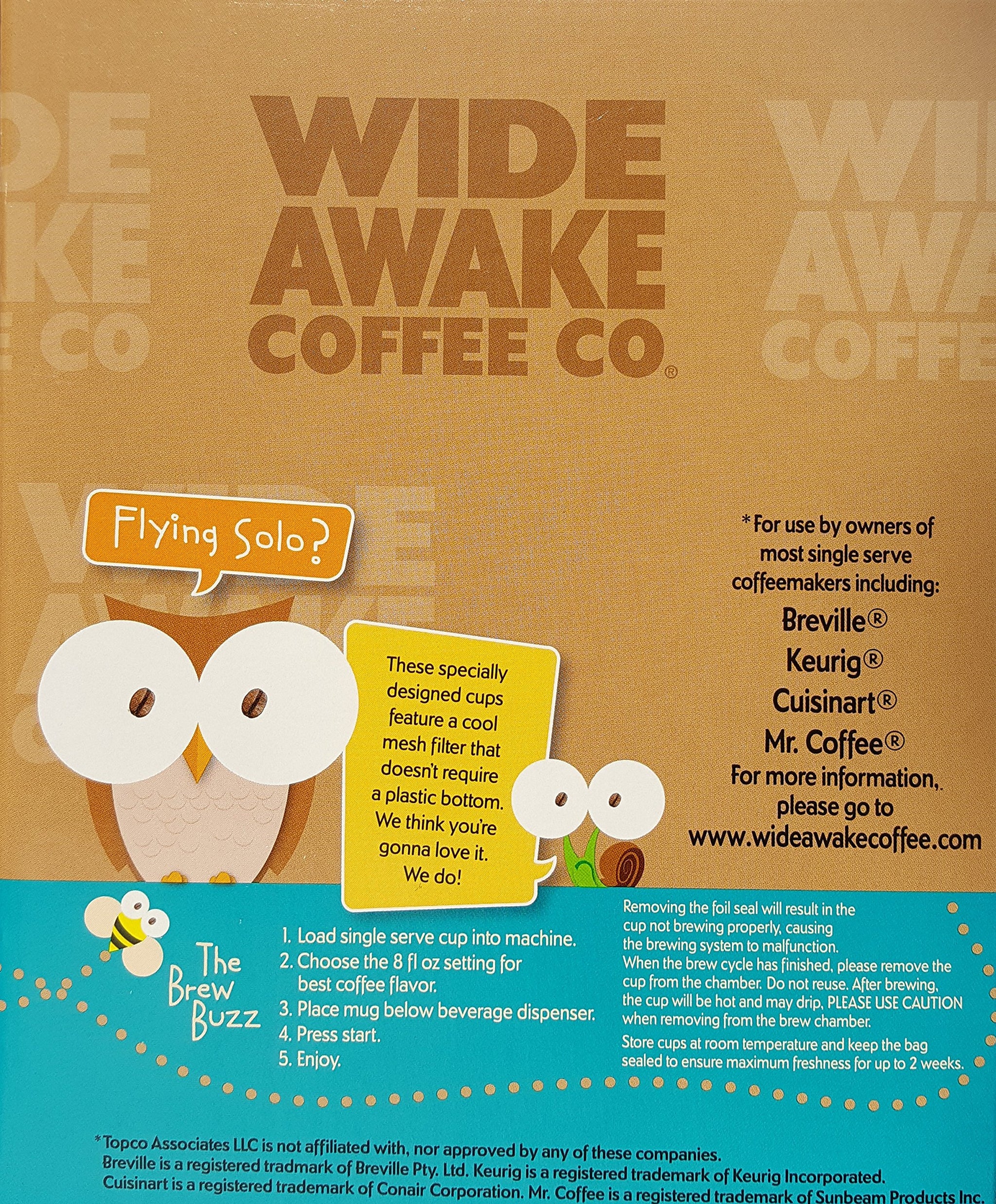 Wide Awake Coffee Wide Awake Blend Single Serve Cups 36 Count