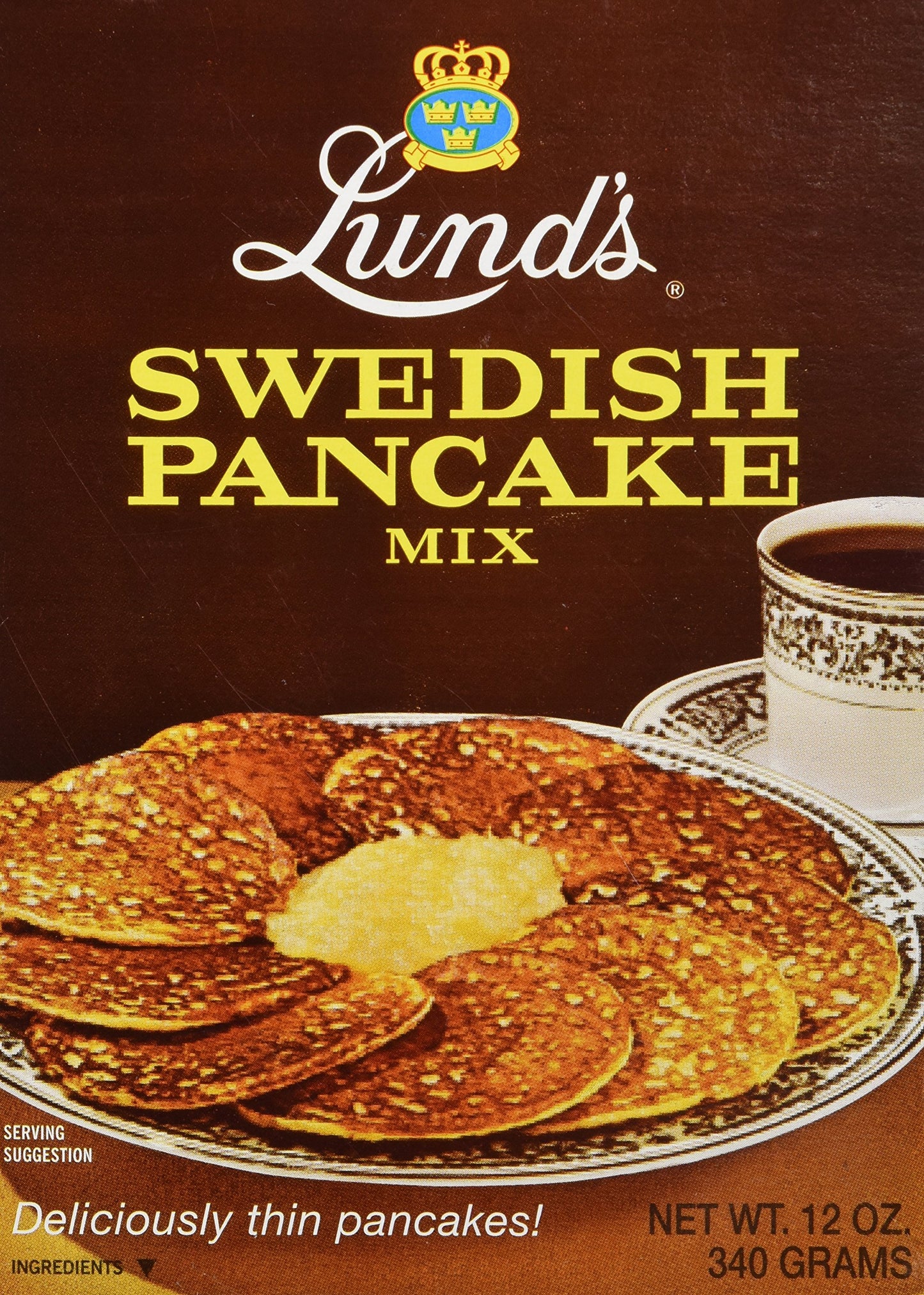 Lunds Pancake Mix, Swedish, 12 Oz - SET OF 5