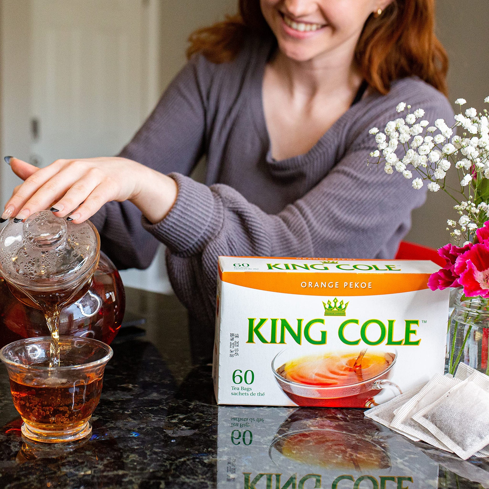 King Cole Premium Orange Pekoe Tea - 60 Tea Bags (Loose Leaf & Boxed)