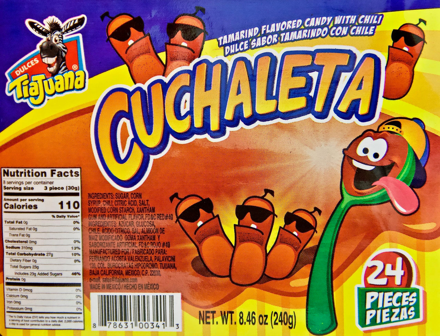 Cuchaleta - Tamarind Flavored Spoon Candy With Chili: Cucharitas de Sabor Tamarindo Con Chile