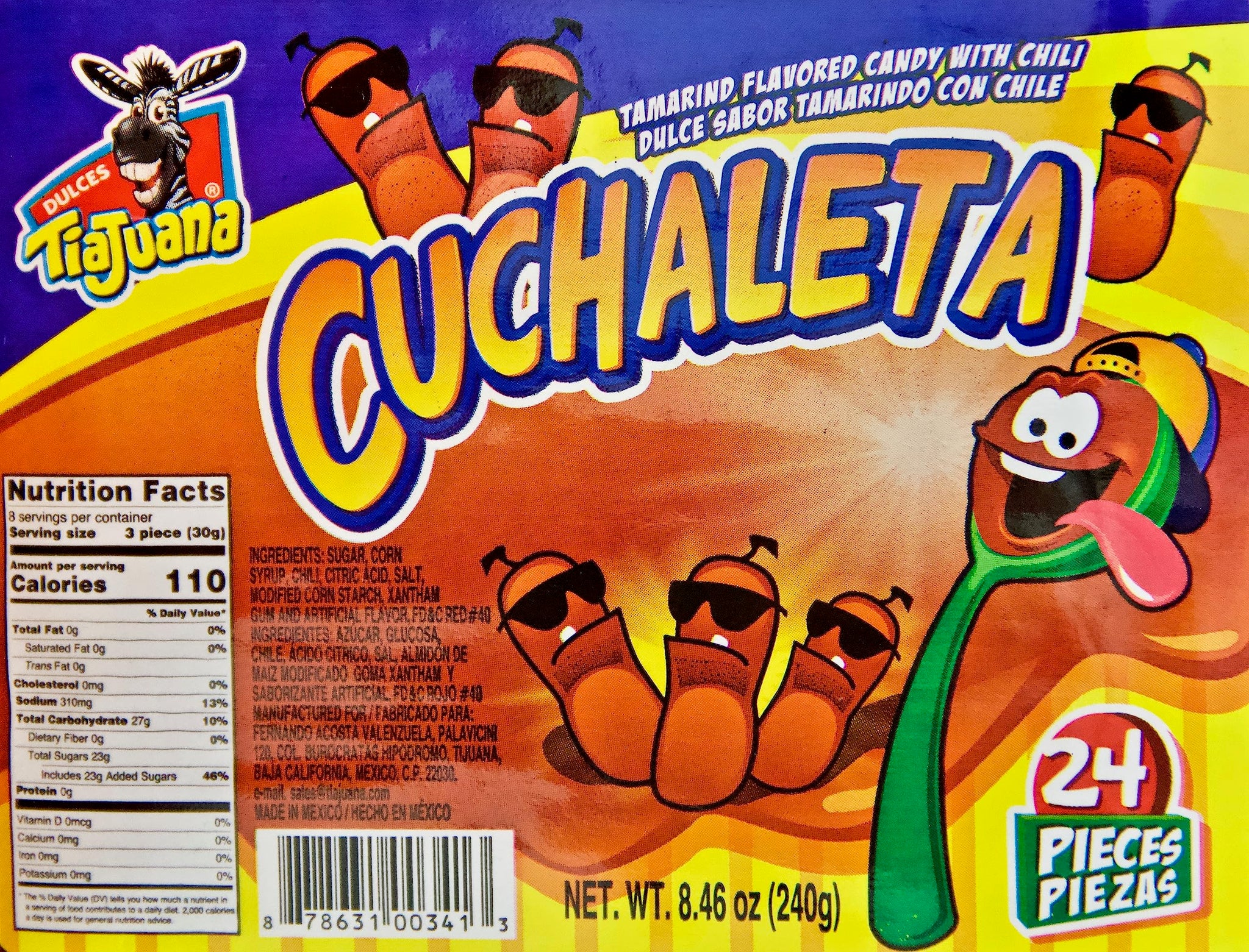 Cuchaleta - Tamarind Flavored Spoon Candy With Chili: Cucharitas de Sabor Tamarindo Con Chile