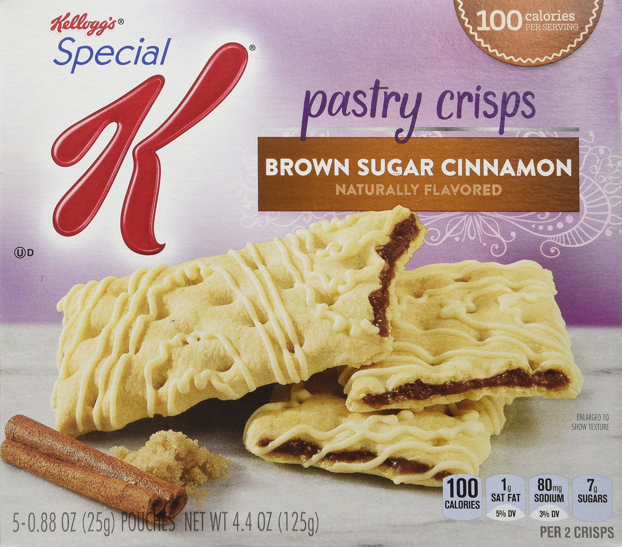 Kellogg's Special K Pastry Crisps, Brown Sugar Cinnamon, 5 Count