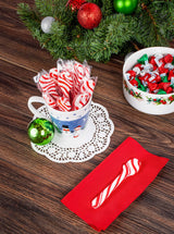 Candy Cane Spoons Peppermint Flavored - 12 Count