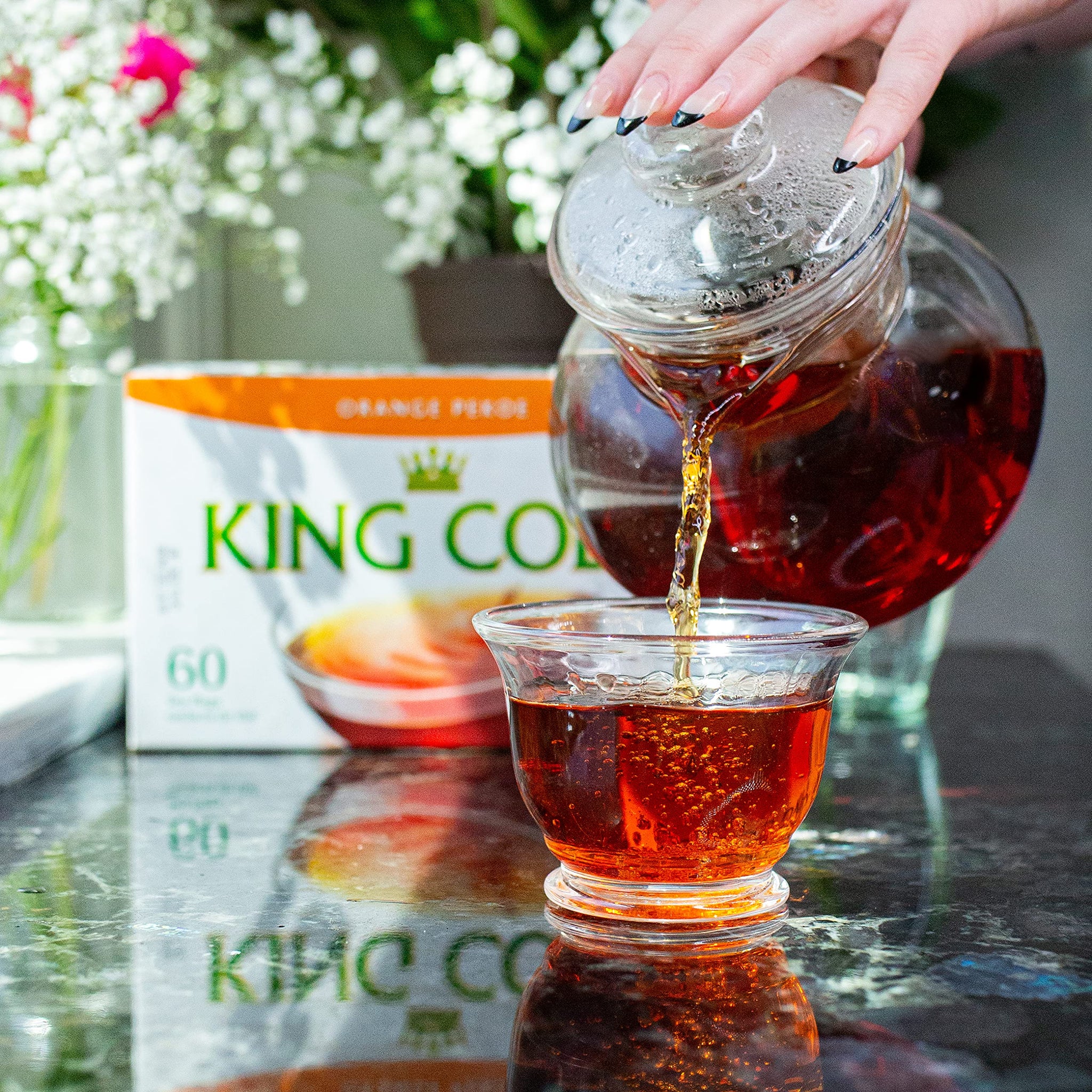 King Cole Premium Orange Pekoe Tea - 60 Tea Bags (Loose Leaf & Boxed)