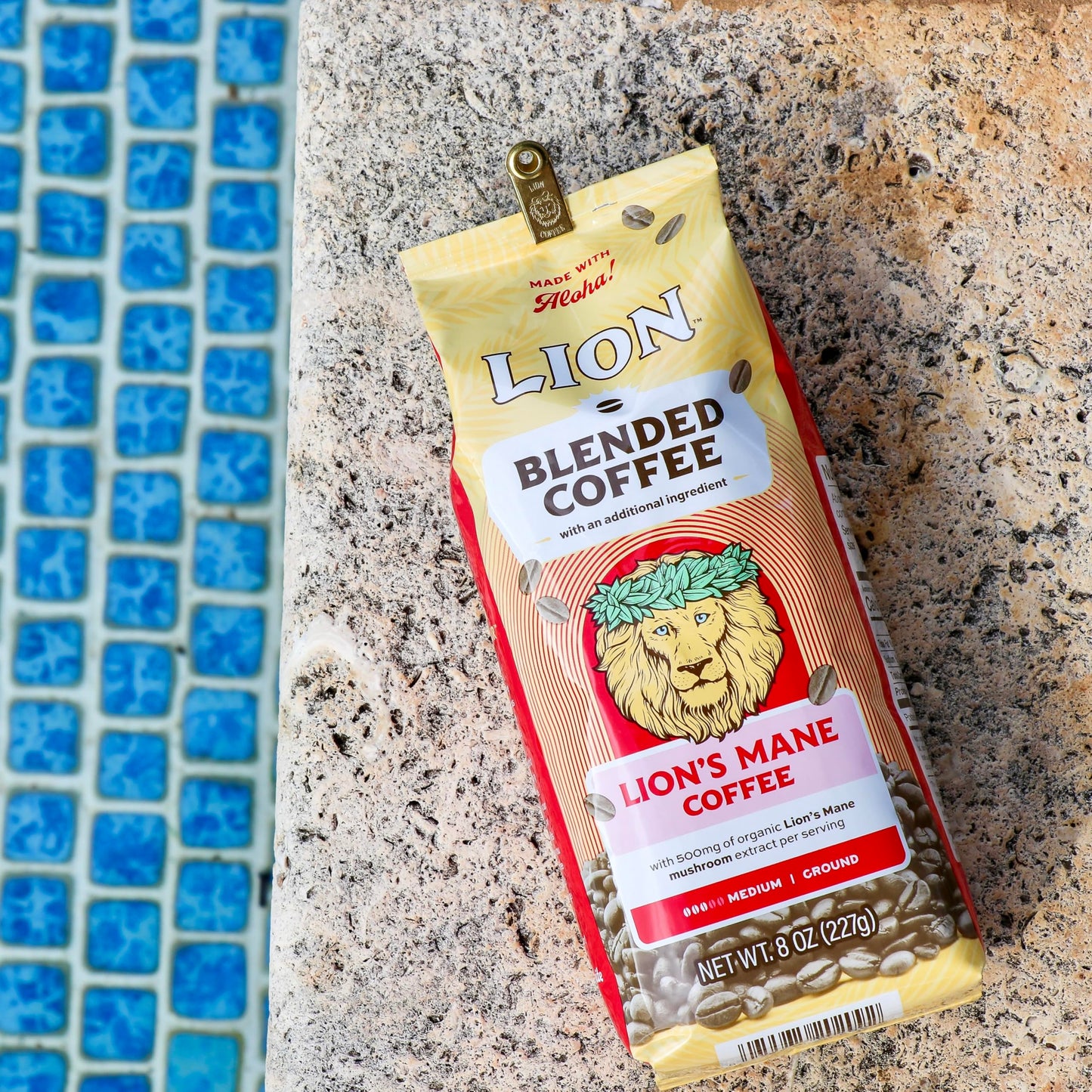 Lion’s Mane Coffee, Medium Roast with 500mg Lions Mane per Serving, Mushroom Coffee for Mental Clarity & Lasting Energy - Smooth Mushroom Blend