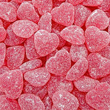 Cherry Jelly Hearts | 18 Ounce Jar | Dye Free Candy | Sour Candy Hearts for Dessert Topping, Gifting, and Holiday Buffets | Classic Soft Cherry