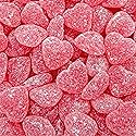 Cherry Jelly Hearts | 18 Ounce Jar | Dye Free Candy | Sour Candy Hearts for Dessert Topping, Gifting, and Holiday Buffets | Classic Soft Cherry