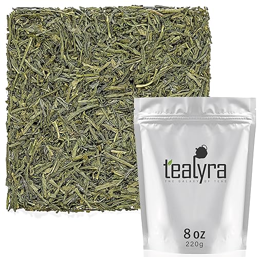 Tealyra - Sencha Fukujyu - Premium Japanese Green Loose Leaf Tea - Antioxidants Rich - Caffeine Medium - 220g (8-ounce)