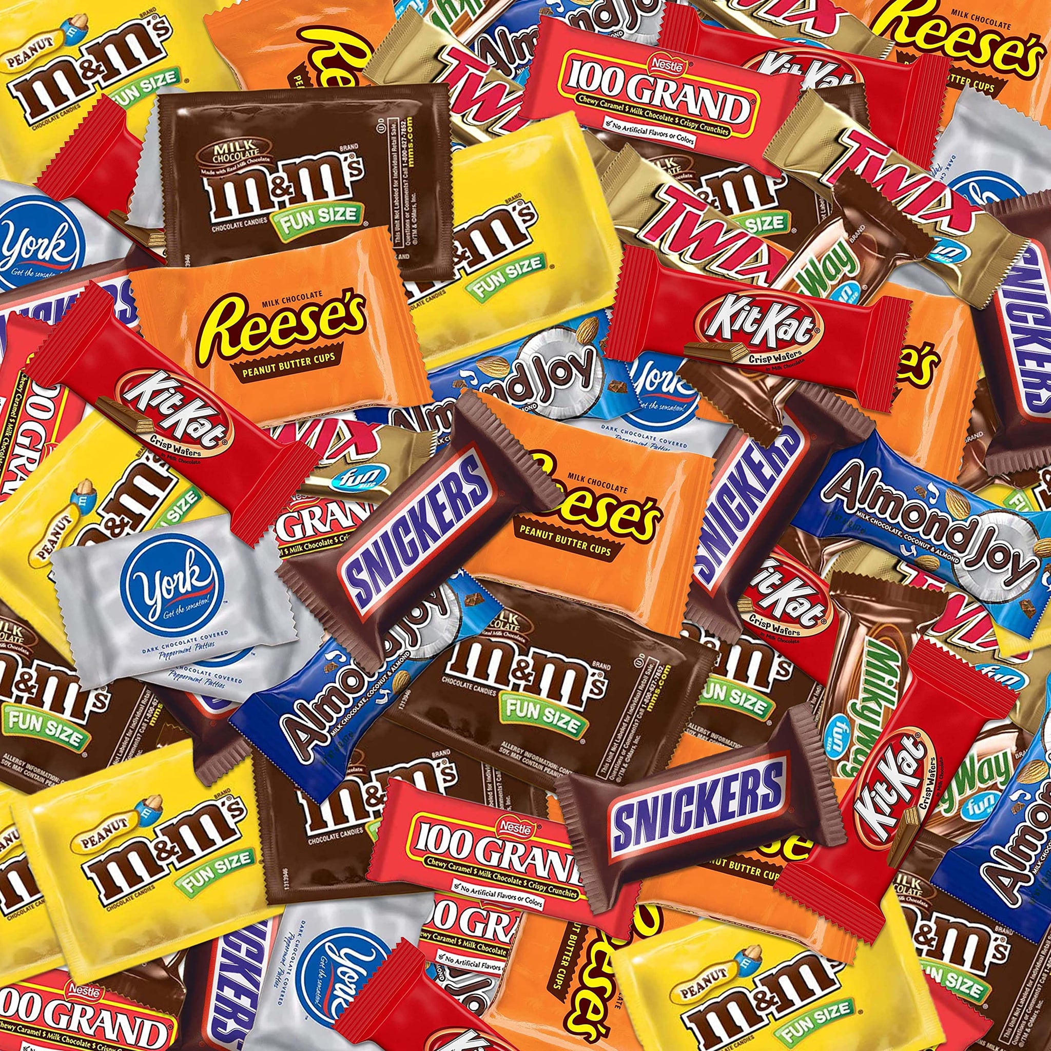 Halloween Care Package Chocolate Candy Variety Pack 3 lb - Bite-Size Milk & Dark Chocolate Minis for Chocolate Lovers by Stuff Your Sack
