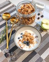Food to Live Organic Golden Crunchy Granola, 6 Ounces - Small Batch, Handcrafted, Bulk, Great as Snack for Breakfast Cereals, Contains Hazelnuts
