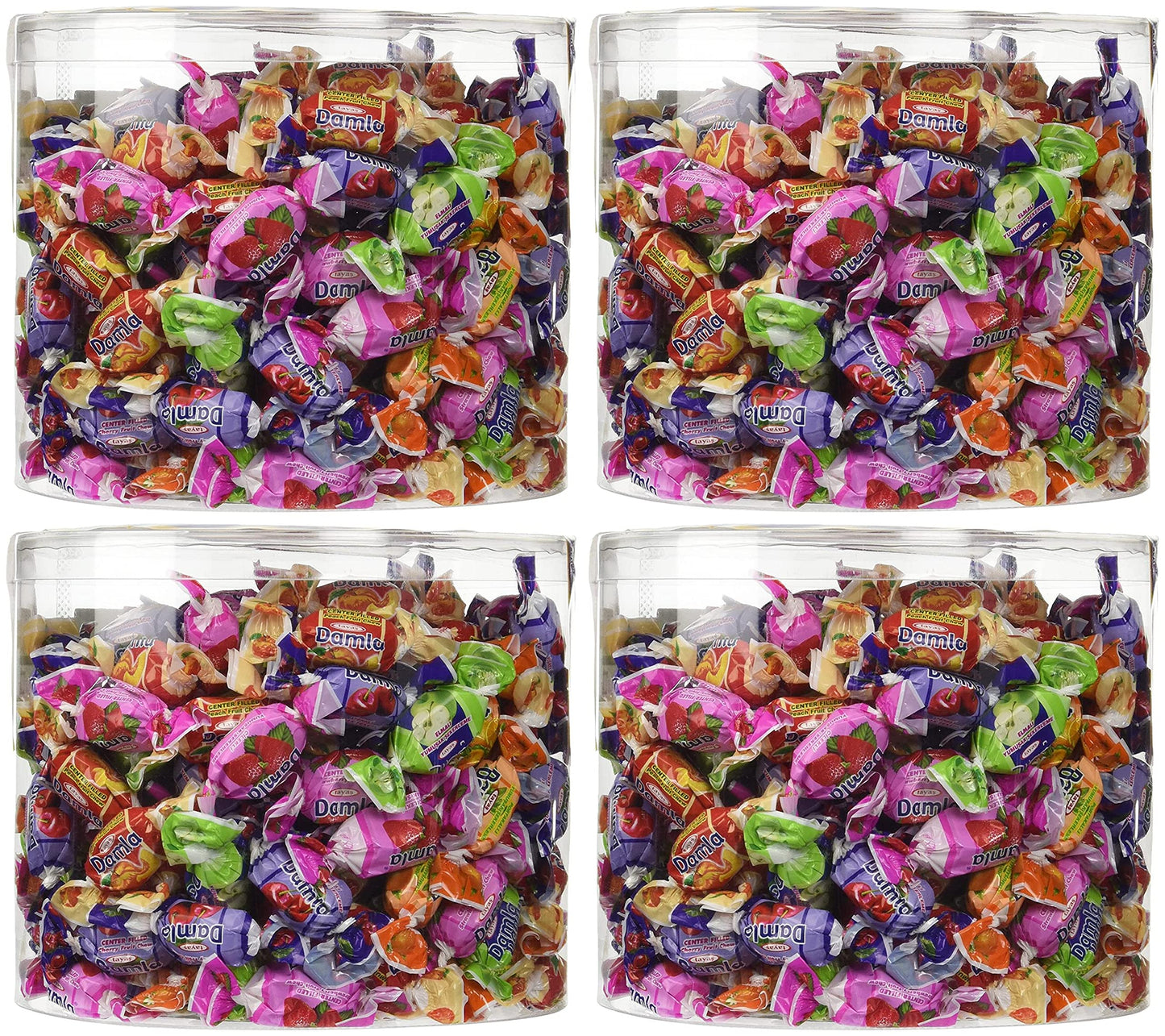 Damla Colombina Fancy Filled Soft Candy -Assortment, 800g - 28.22oz (1 Pack) Pack of 4