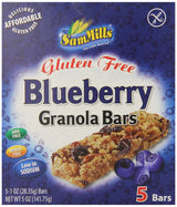 Sam Mills Gluten Free Granola Bars, Blueberry, 5 Count ( 1 oz Bars )