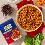 Blue Dragon Chili Crisp Saucy Noodles - 4.2oz (Pack of 6) - Knife Cut Thick Noodles w/Spicy Chili Crisp Sauce & Sesame Seed Garnish - Quick & Easy