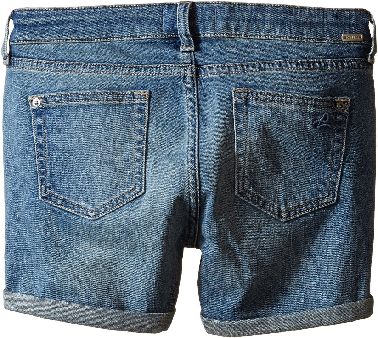 DL1961 Kids Piper Denim Cuffed Shorts in Granola Big Kids Granola Girl's Shorts