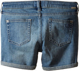 DL1961 Kids Piper Denim Cuffed Shorts in Granola Big Kids Granola Girl's Shorts